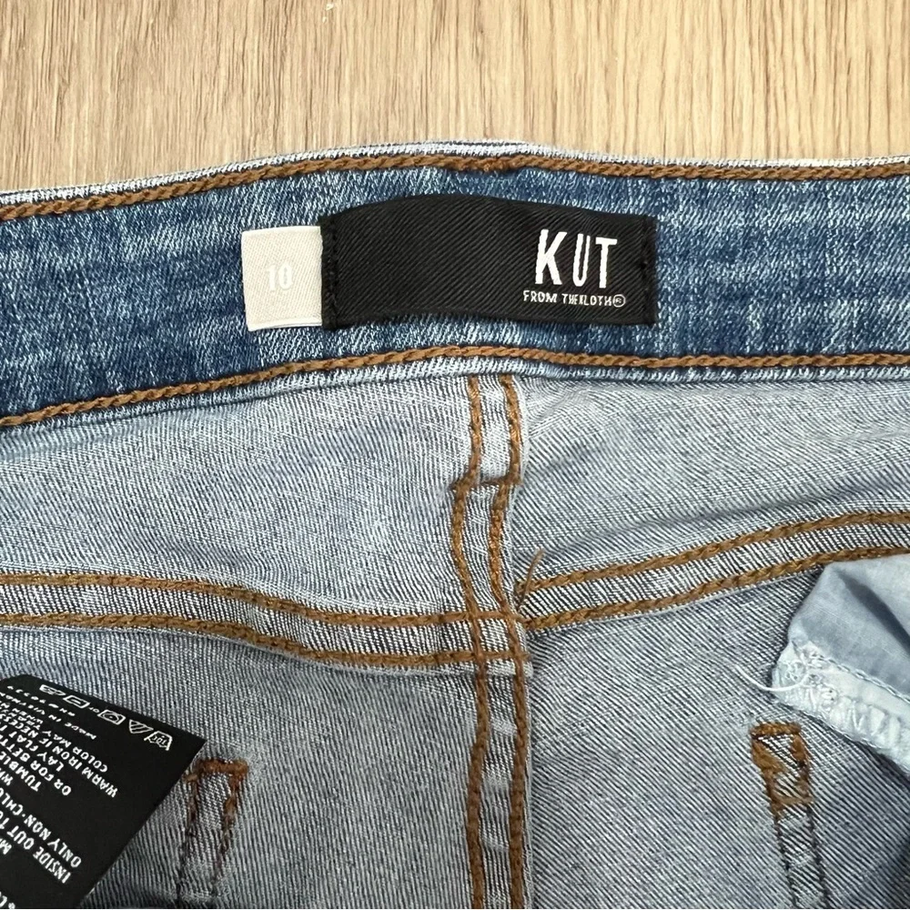 KUT From The Kloth Connie Ankle Skinny Jeans Light Wash Size 10